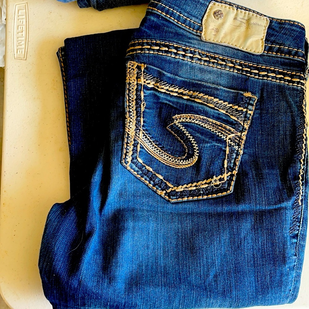 Silver Suki Dark Colored Jeans